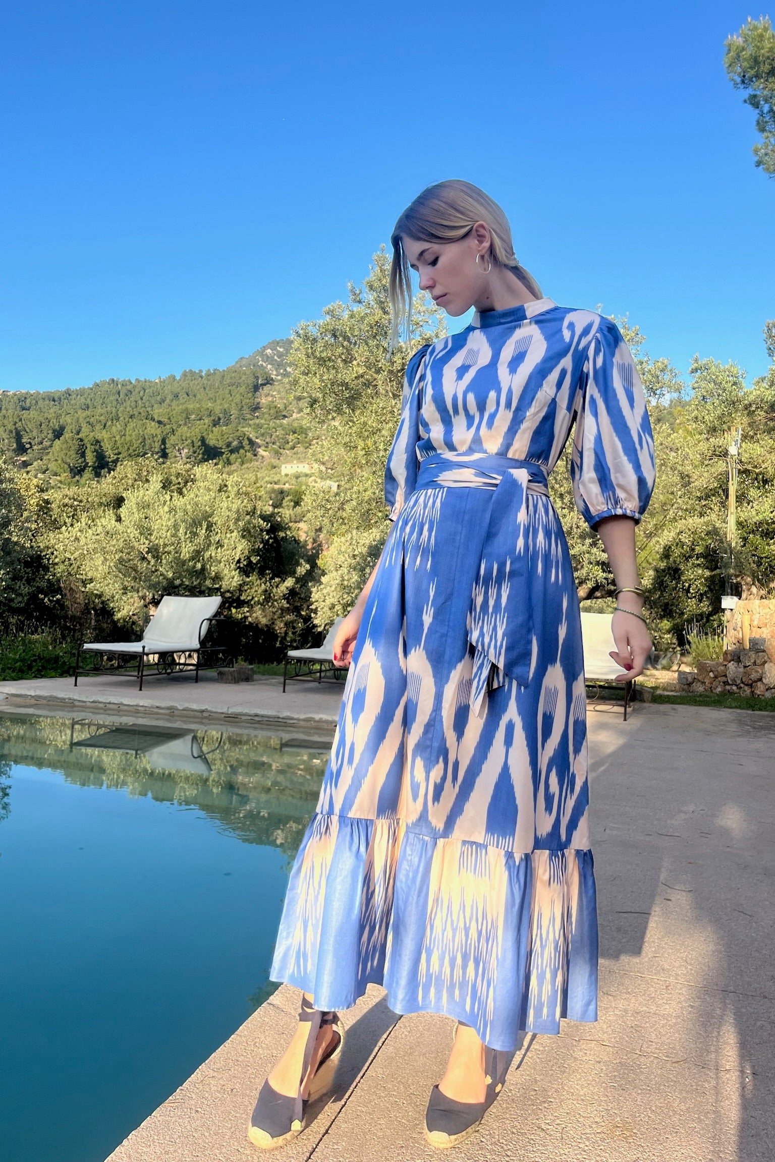 Tonia Ikat silk Dress