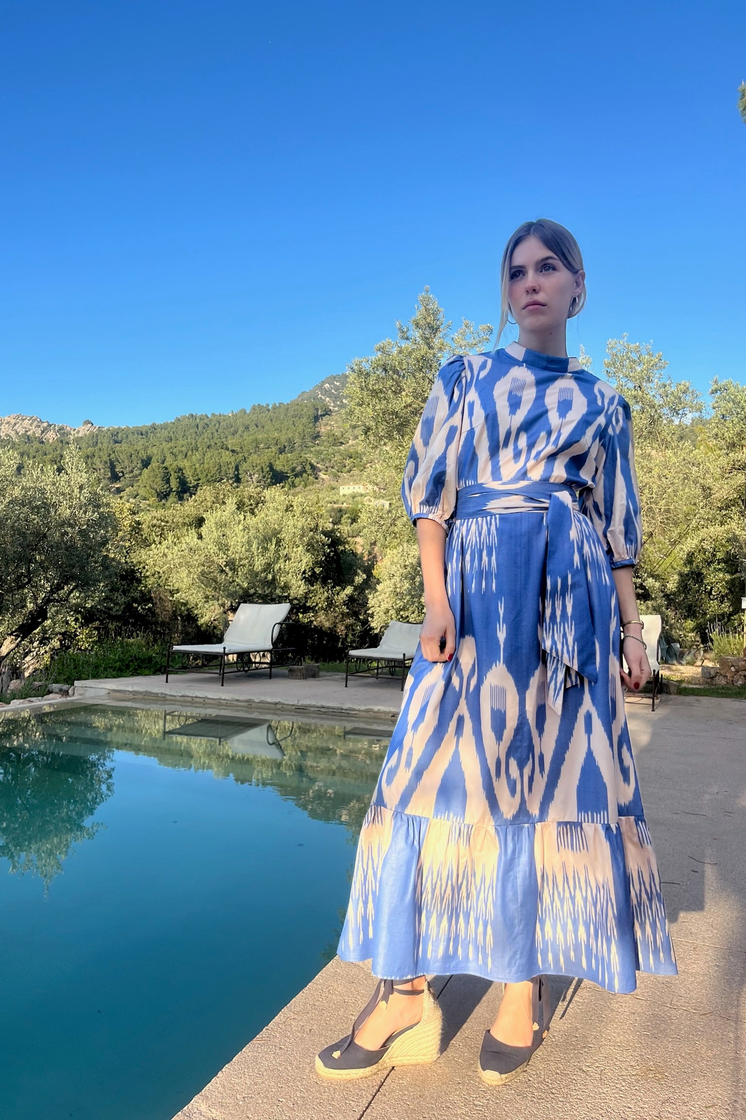 Tonia Ikat silk Dress