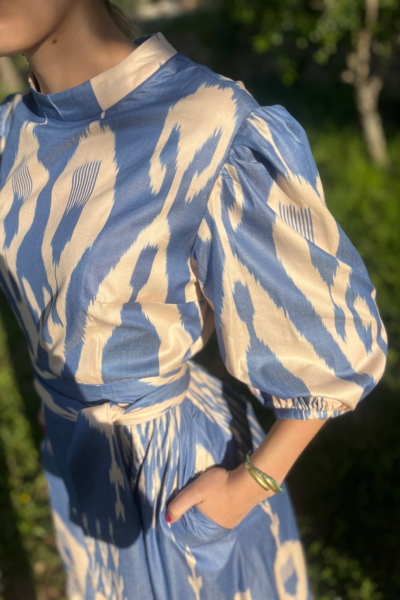 Tonia Ikat silk Dress