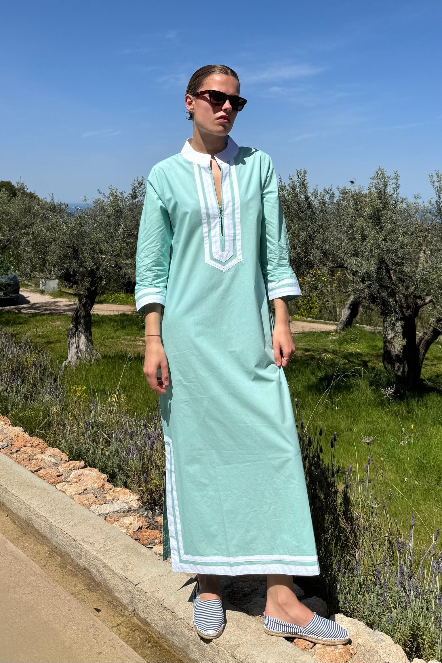 Laya Kaftan Aqua