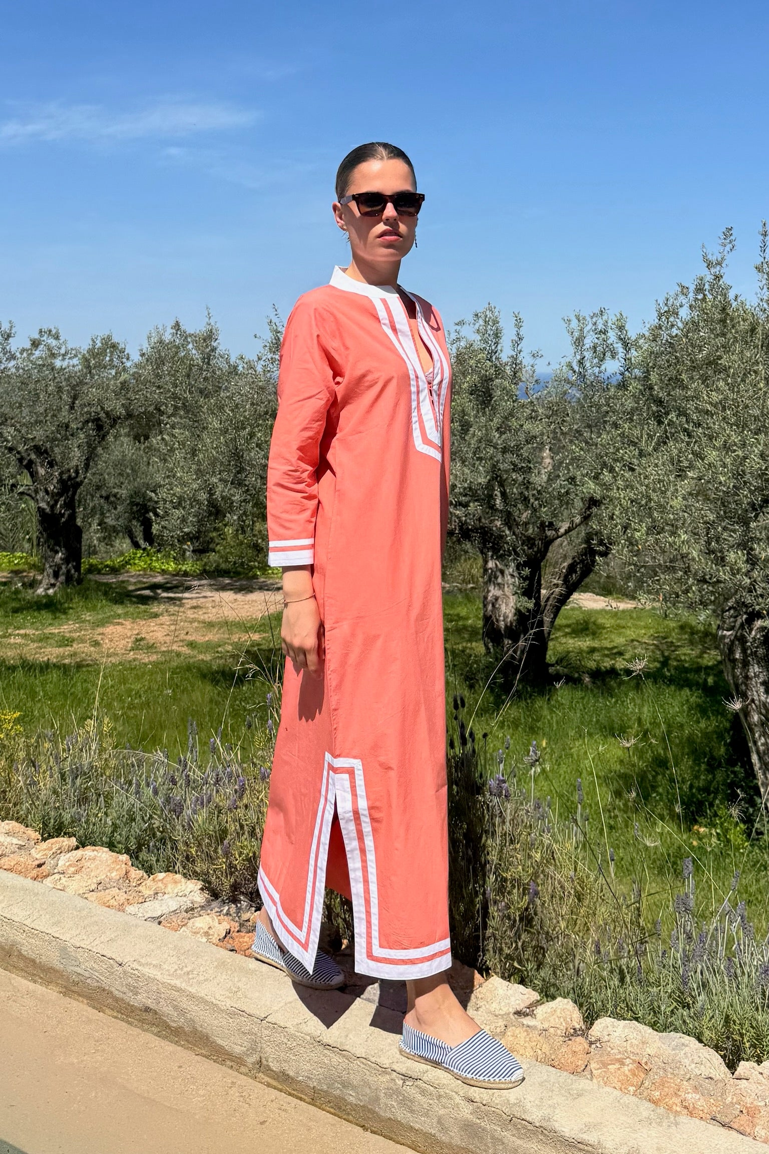 Laya Kaftan Peach