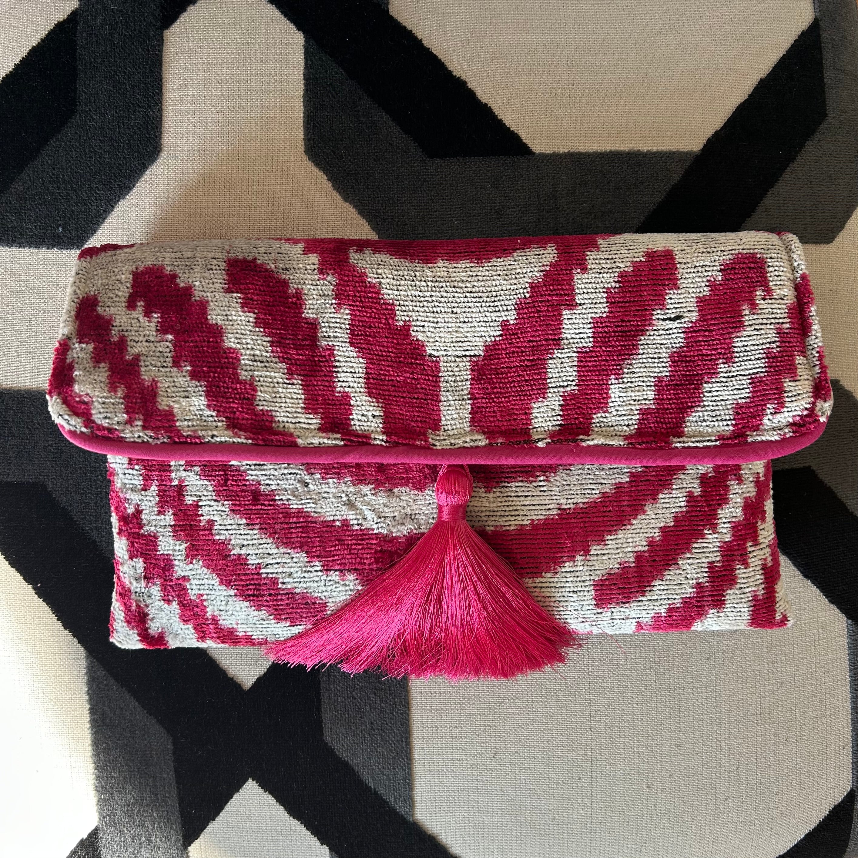 Theda Ikat Clutch