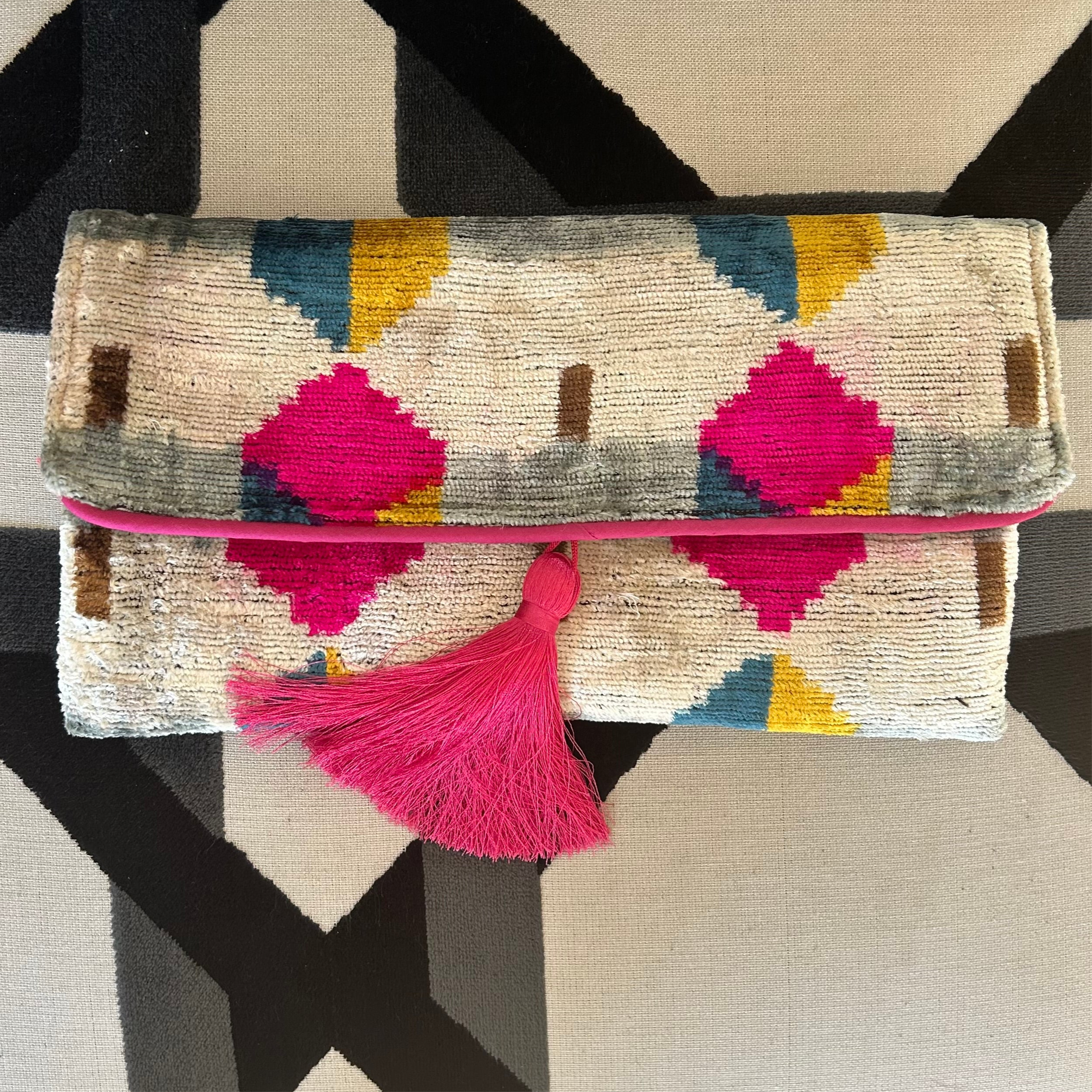 Theda Ikat Clutch