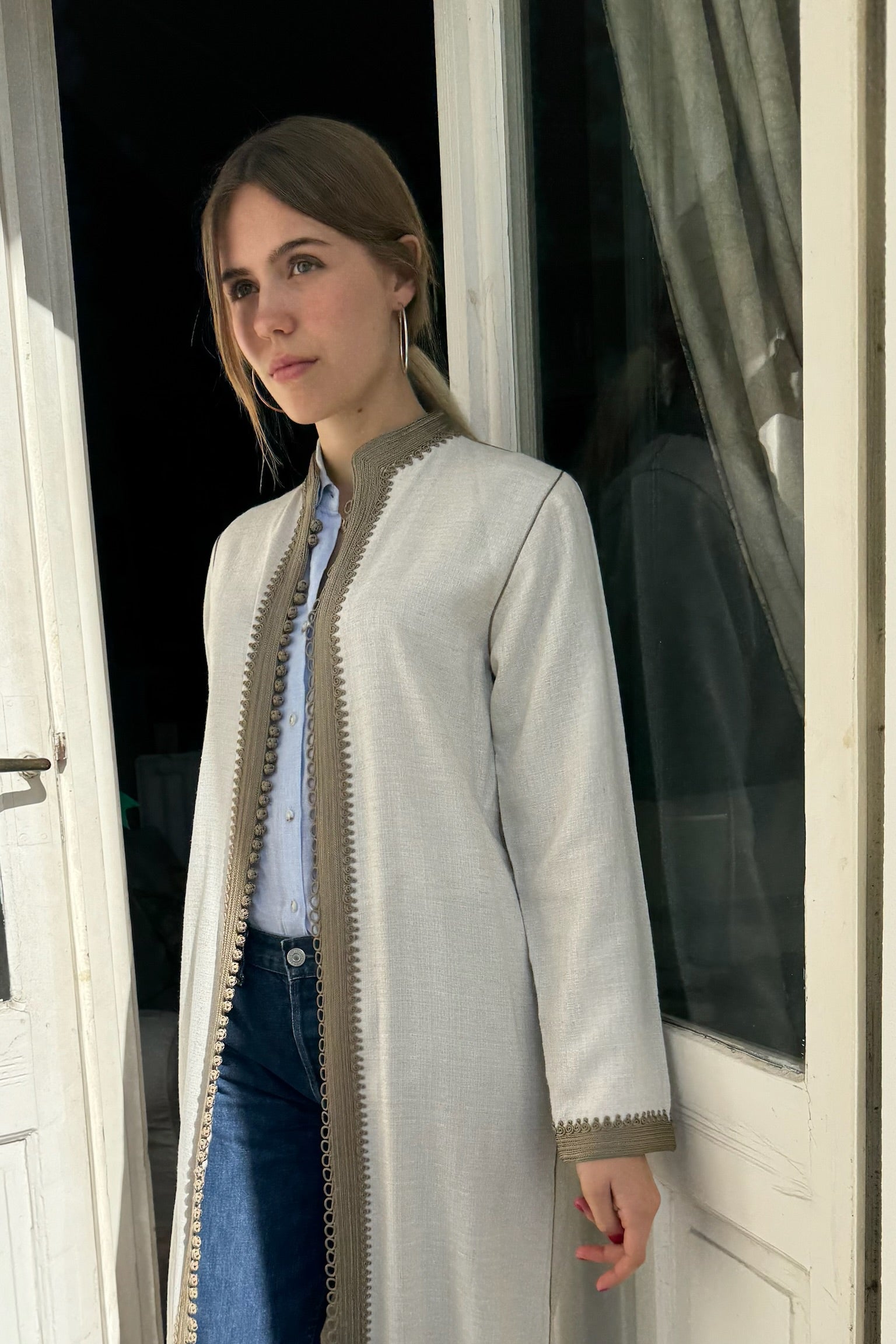 Linen Coat Sorel Ecru/Desert Sand
