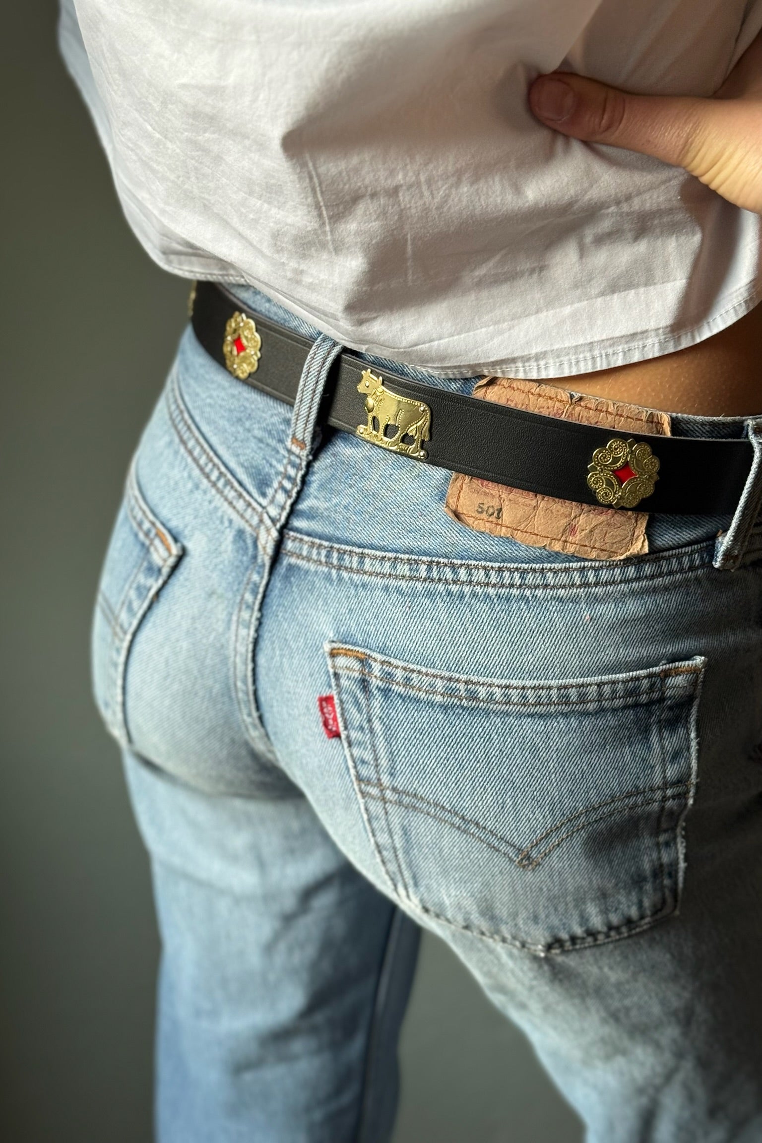 Appenzell "Chüeli" Belt black narrow