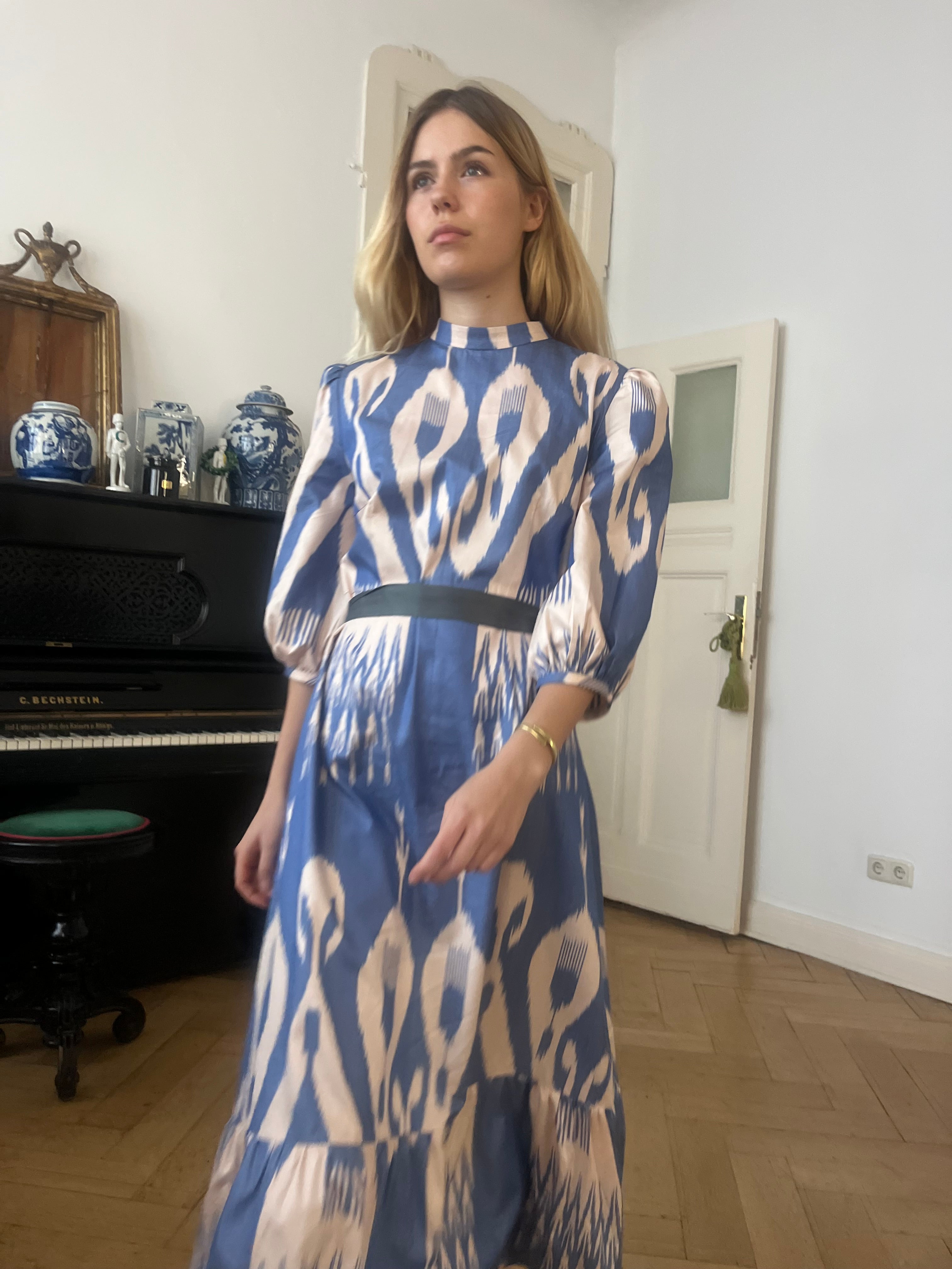 Tonia Ikat silk Dress