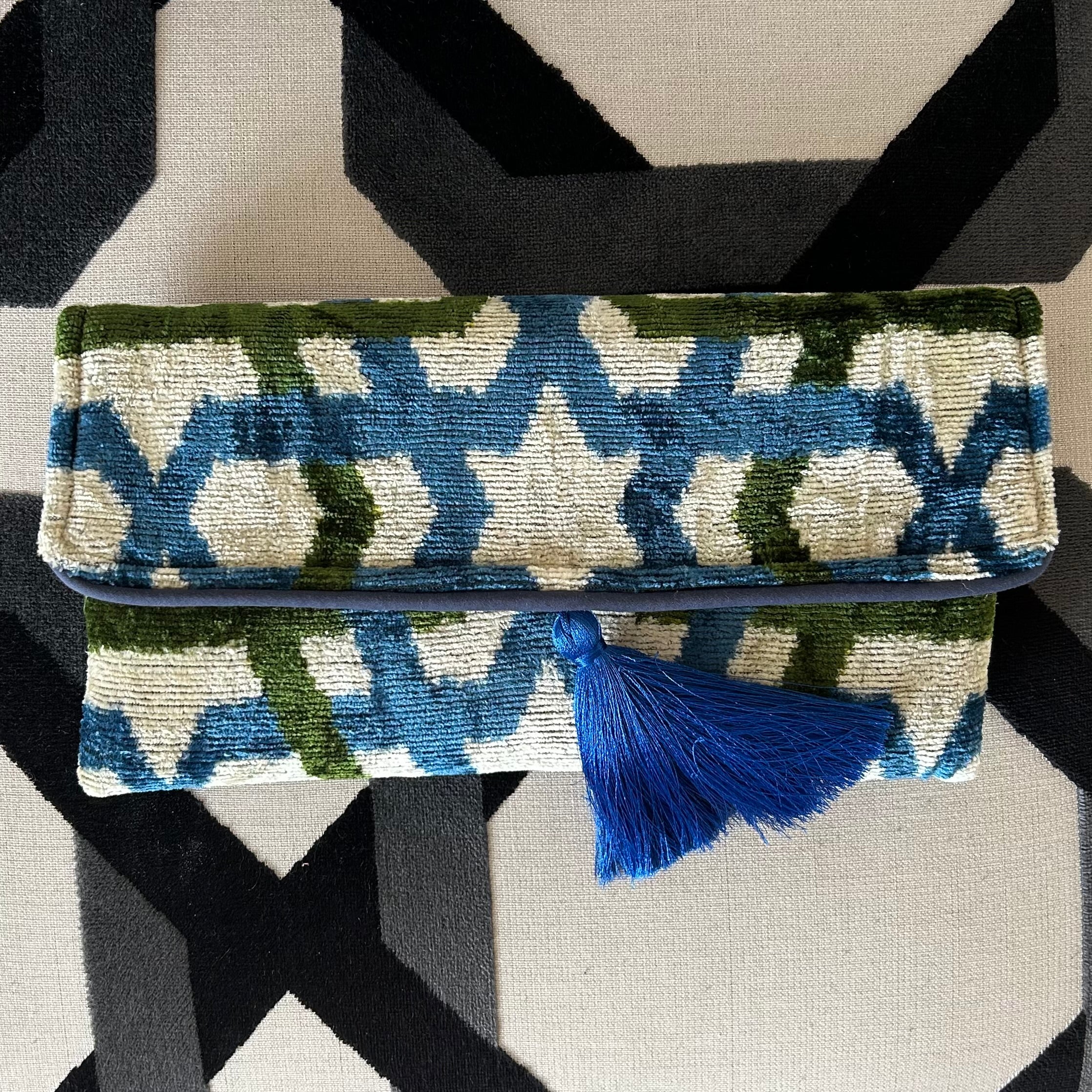 Theda Ikat Clutch