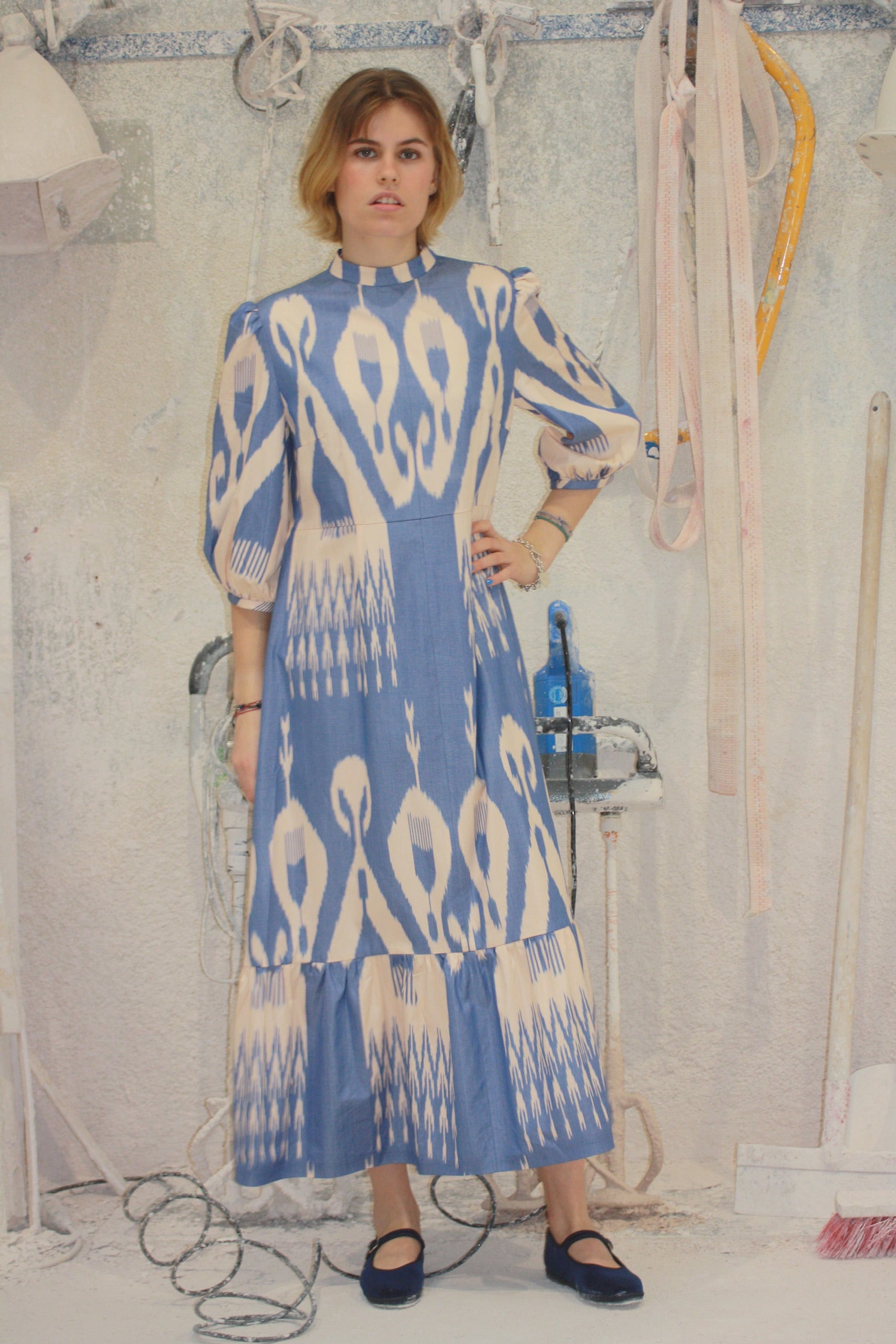 Tonia Ikat silk Dress