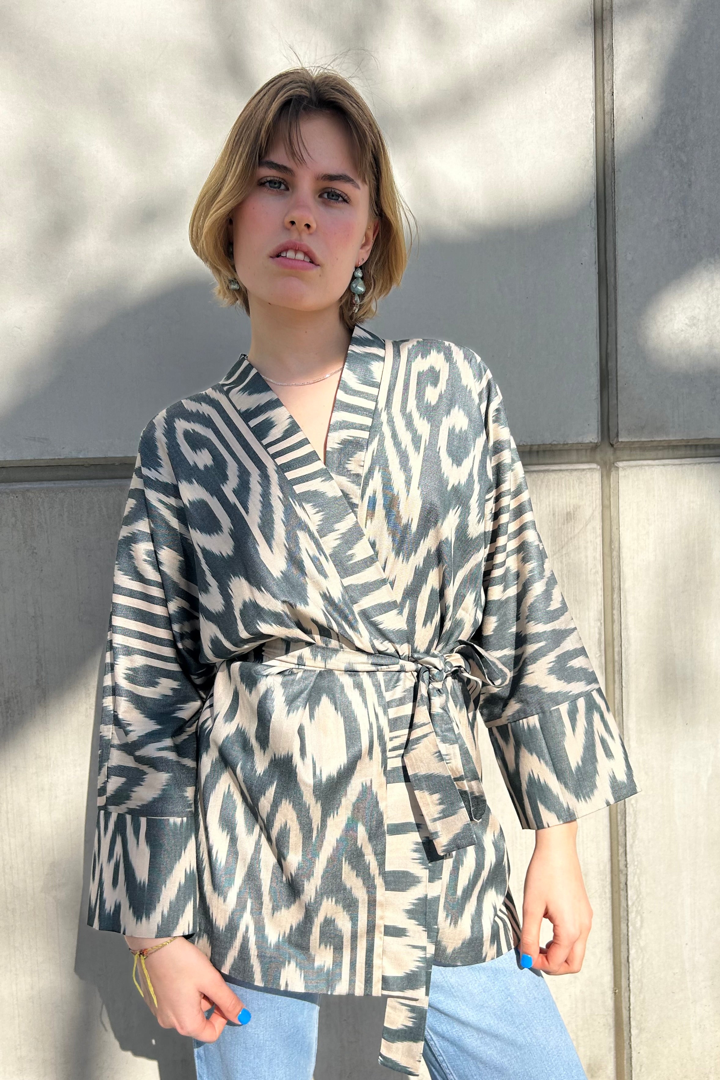 Amaya Ikat Kimono