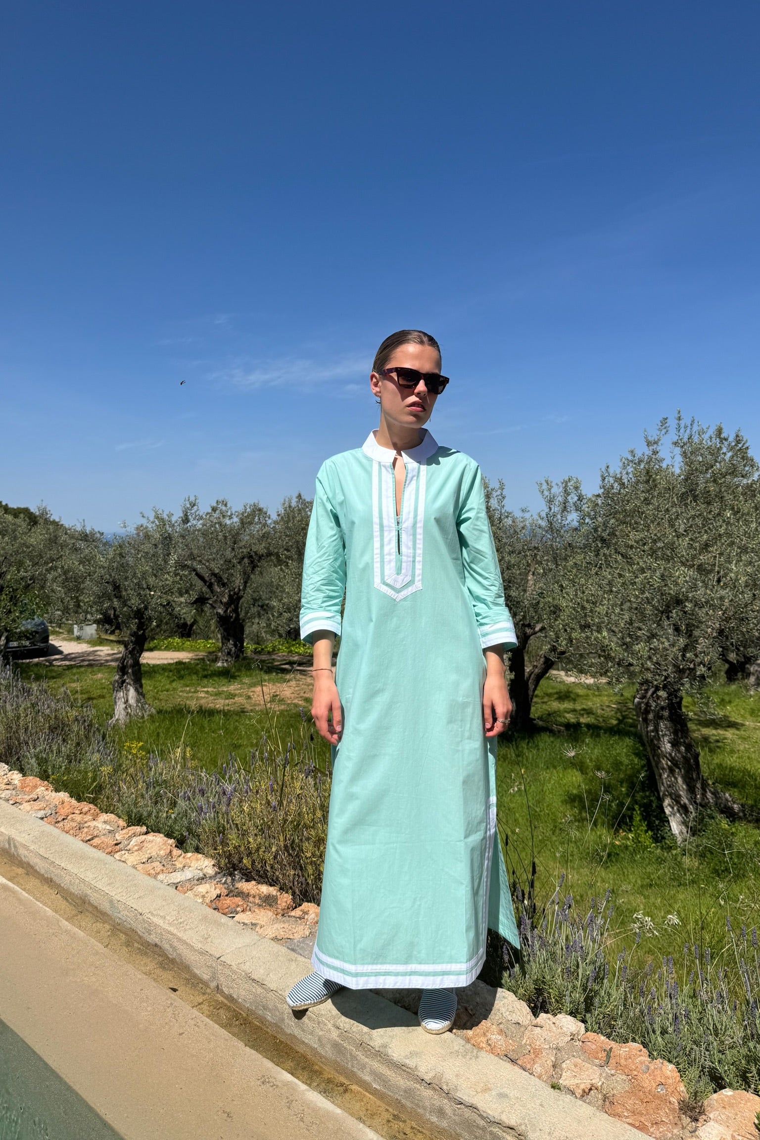 Laya Kaftan Aqua