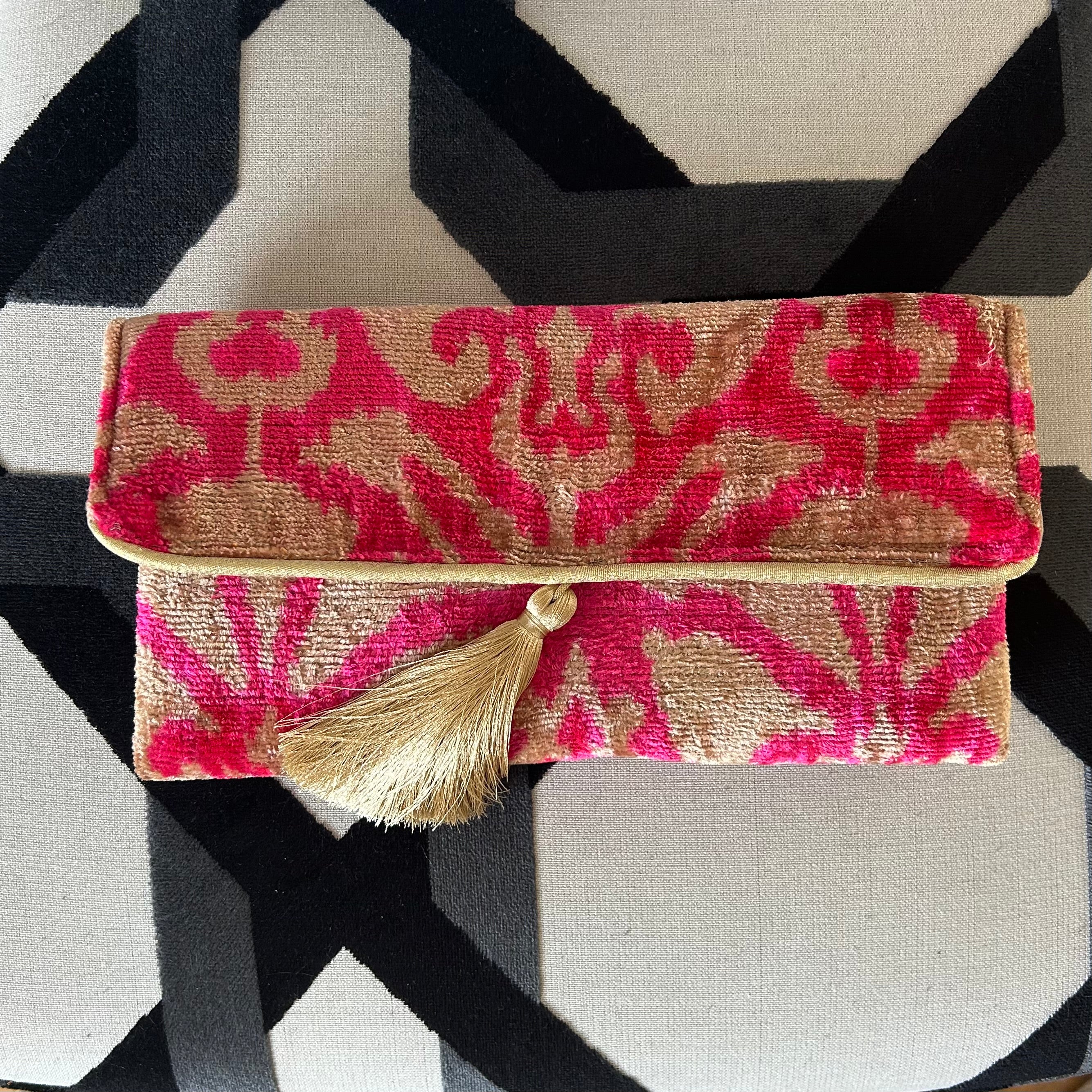 Theda Ikat Clutch