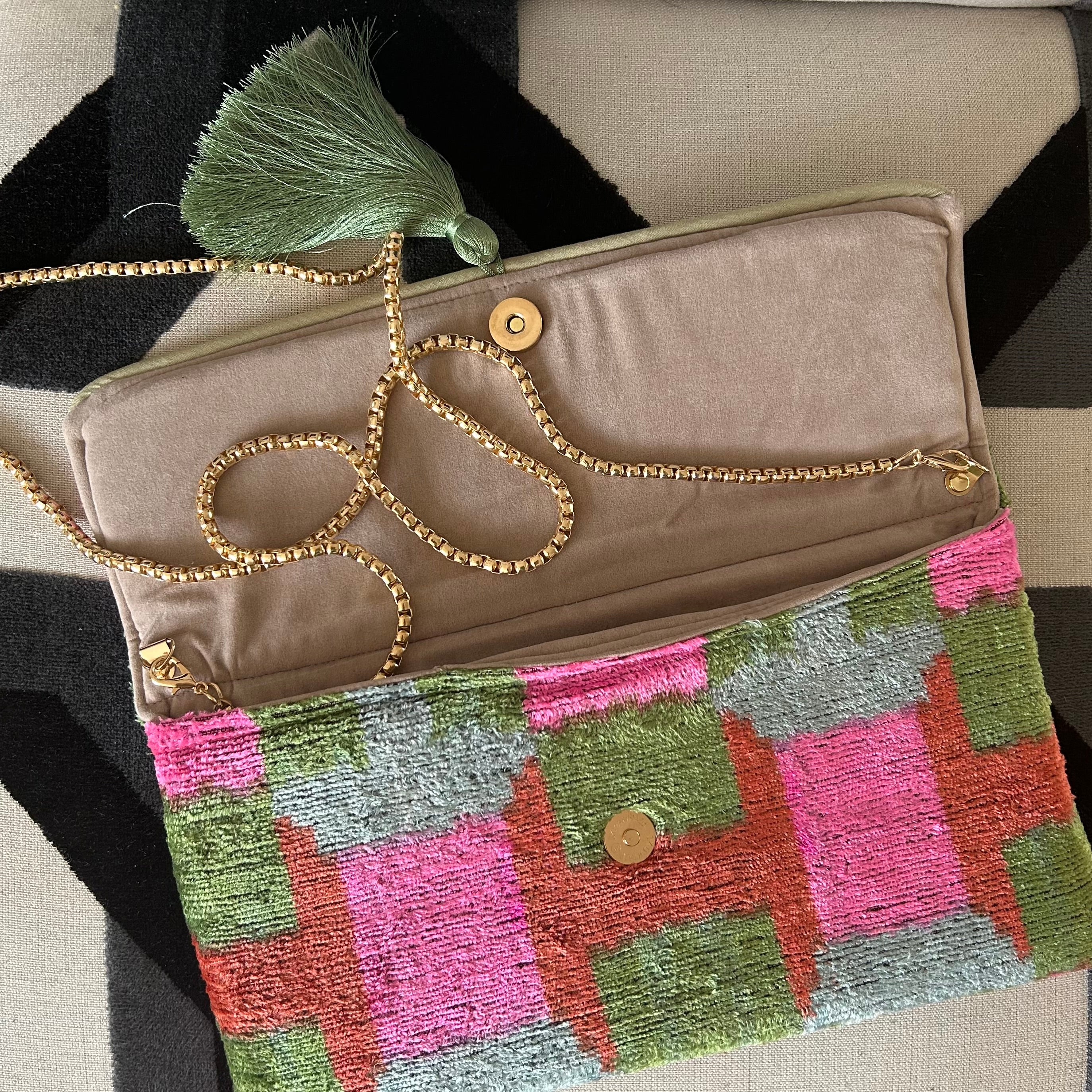 Theda Ikat Clutch