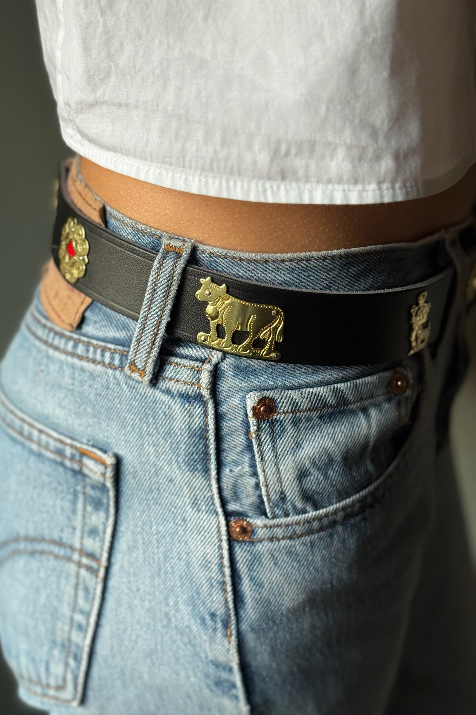 Appenzell "Chüeli" Belt black narrow