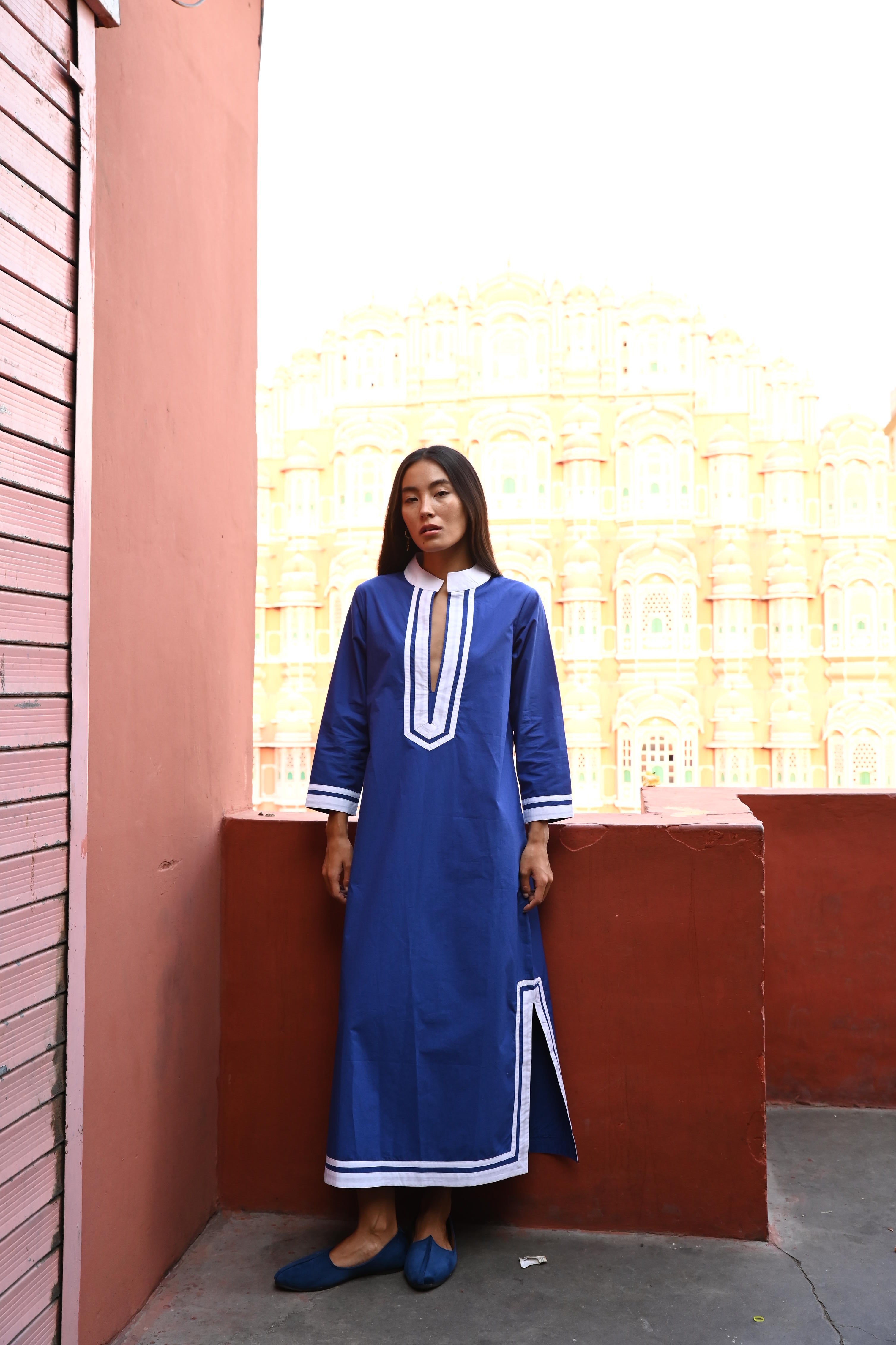 Laya Kaftan Majorelle