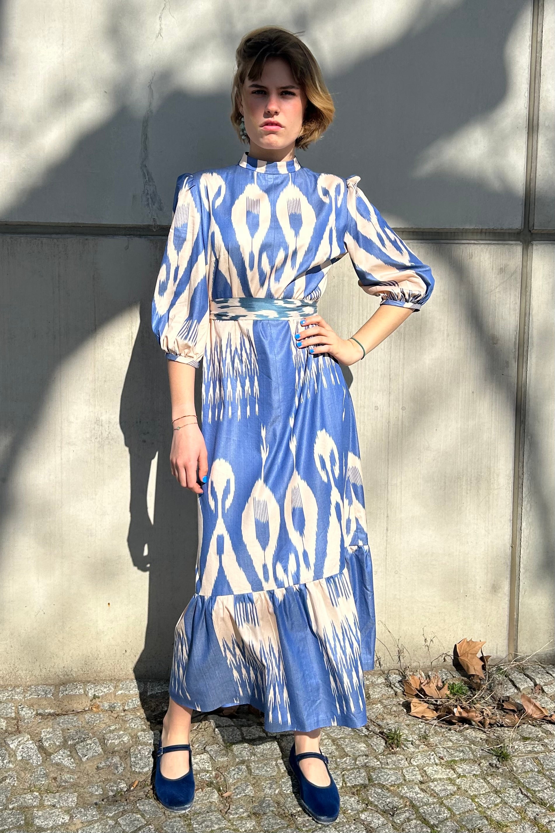 Tonia Ikat silk Dress