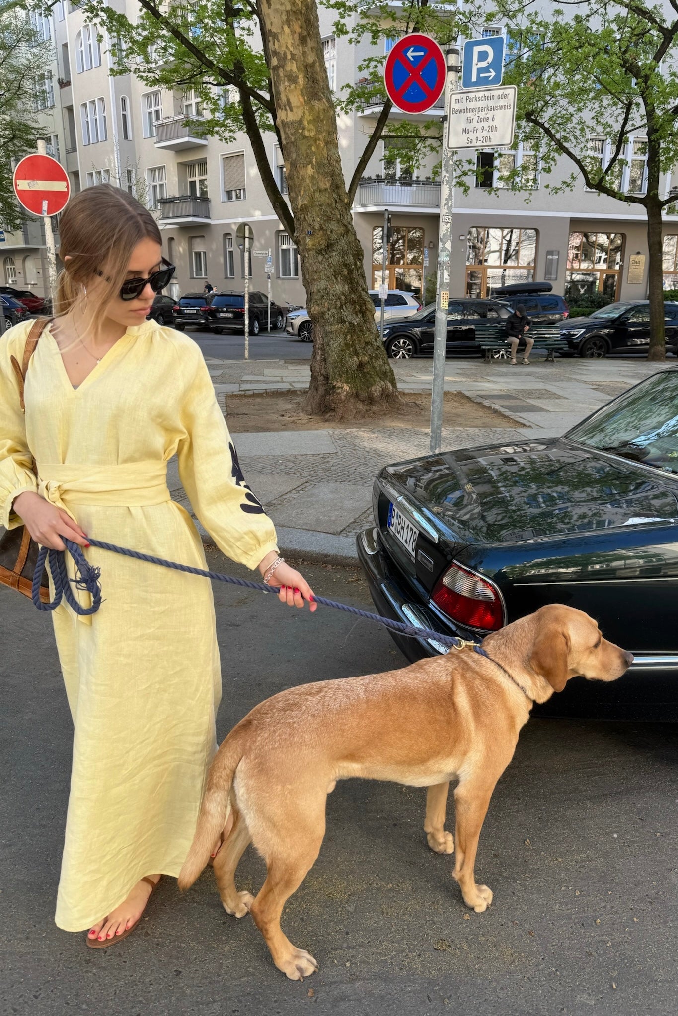 Essaia Linen Dress Butter Yellow