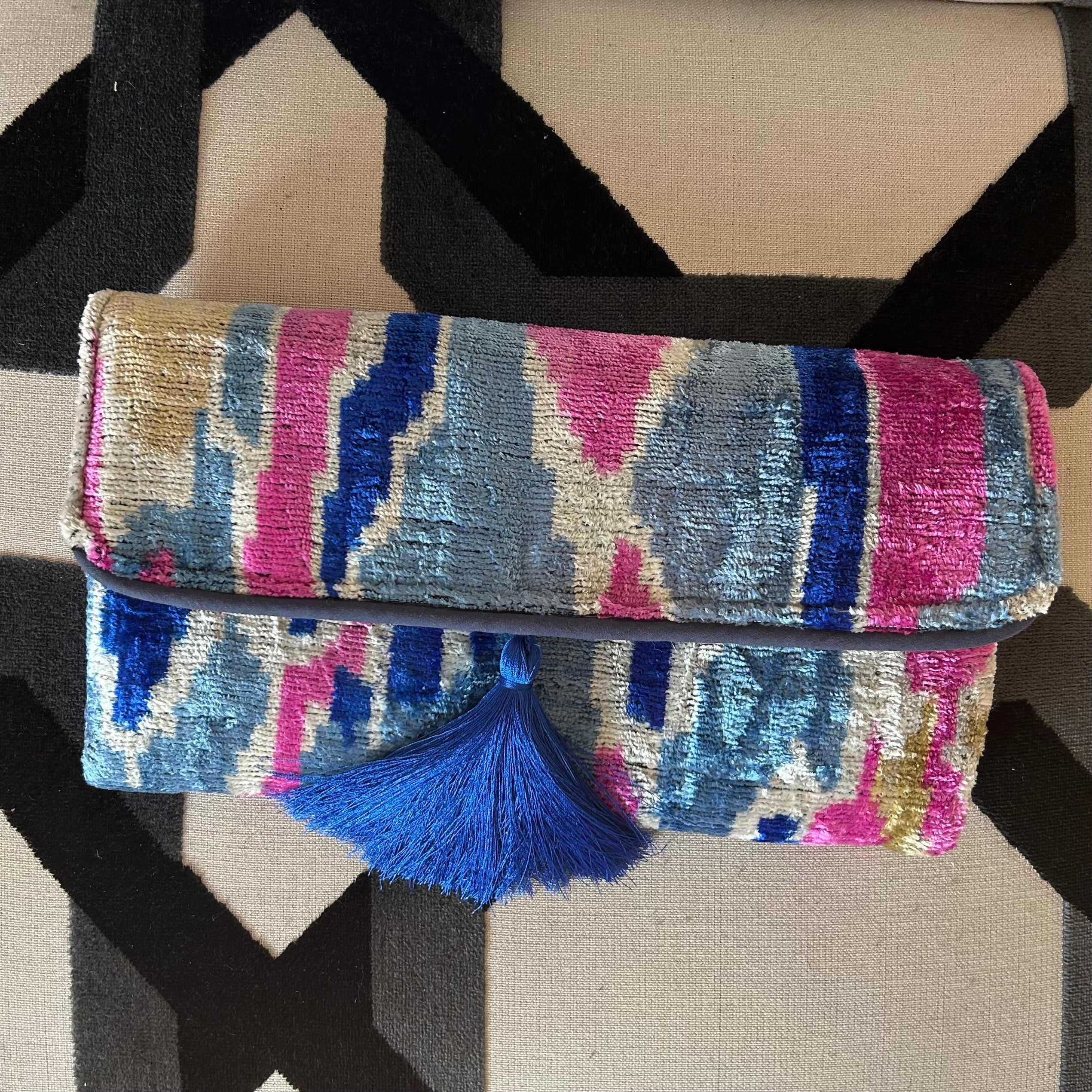 Theda Ikat Clutch