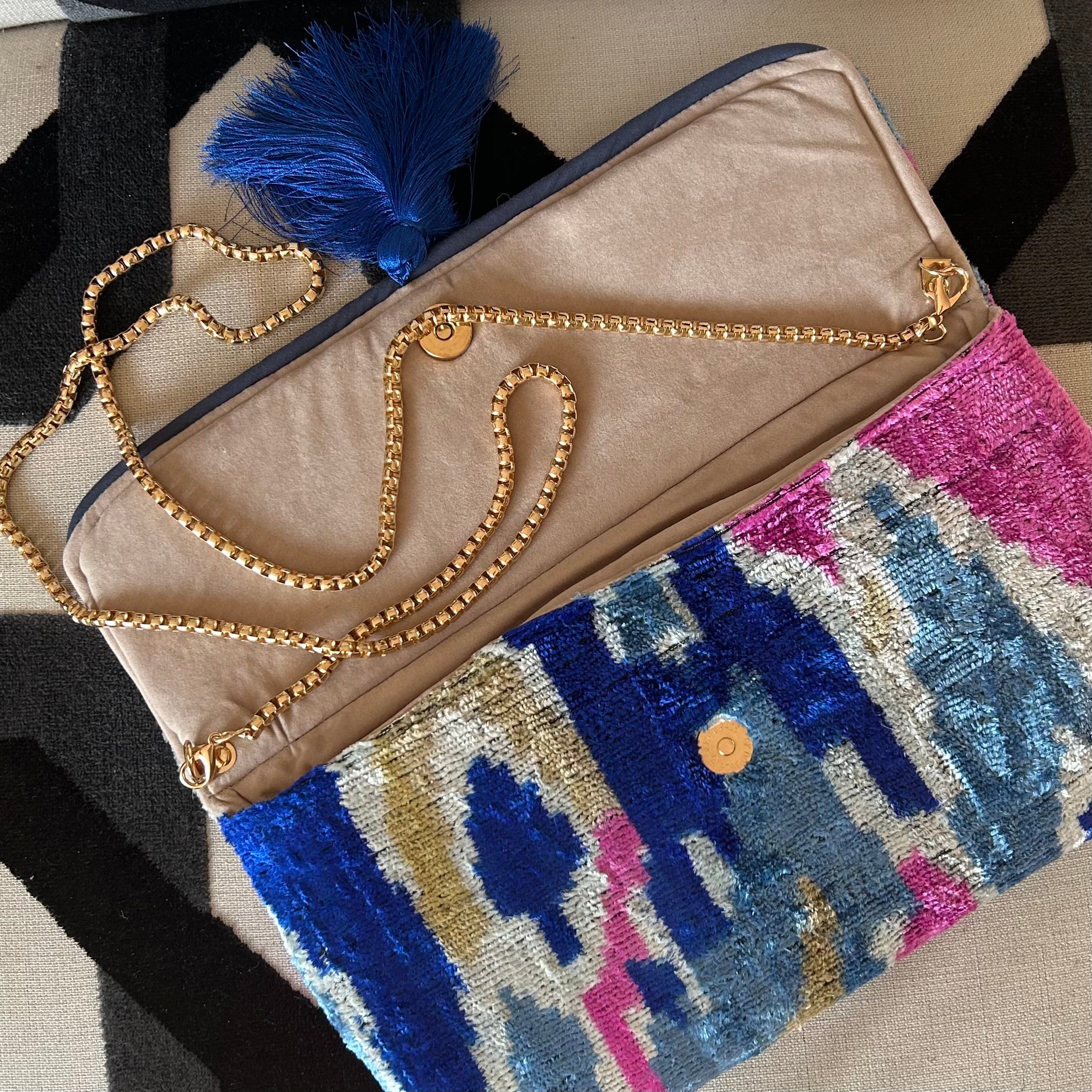 Theda Ikat Clutch