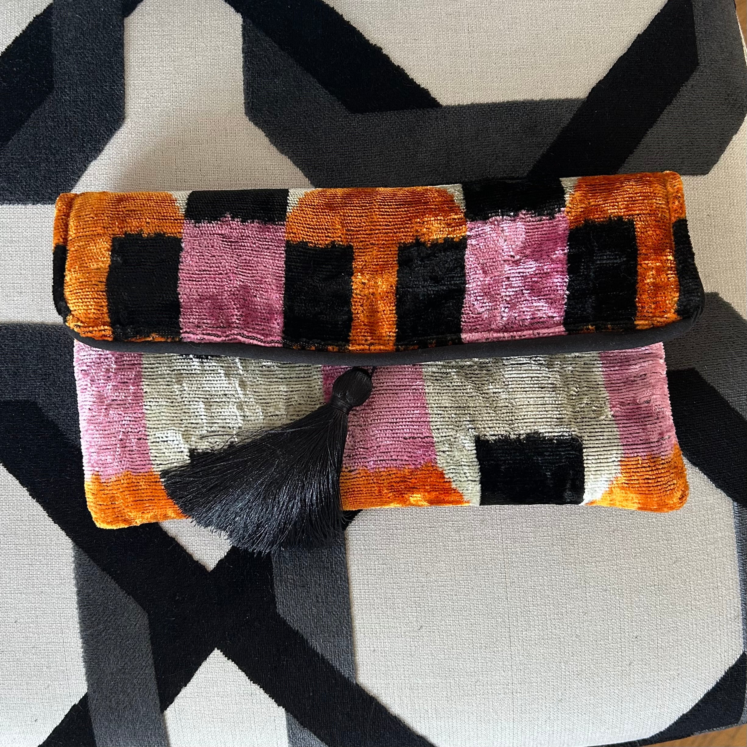 Theda Ikat Clutch