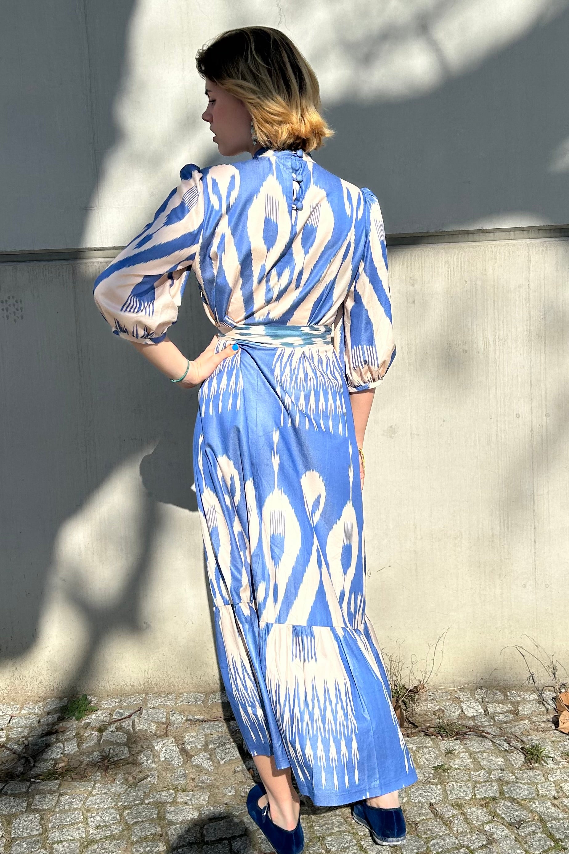 Tonia Ikat silk Dress