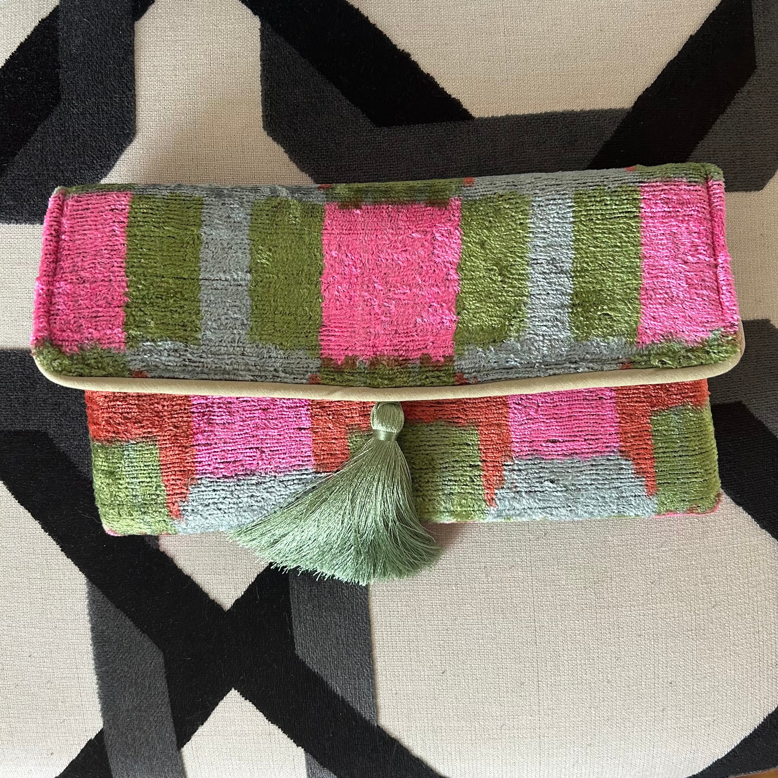 Theda Ikat Clutch