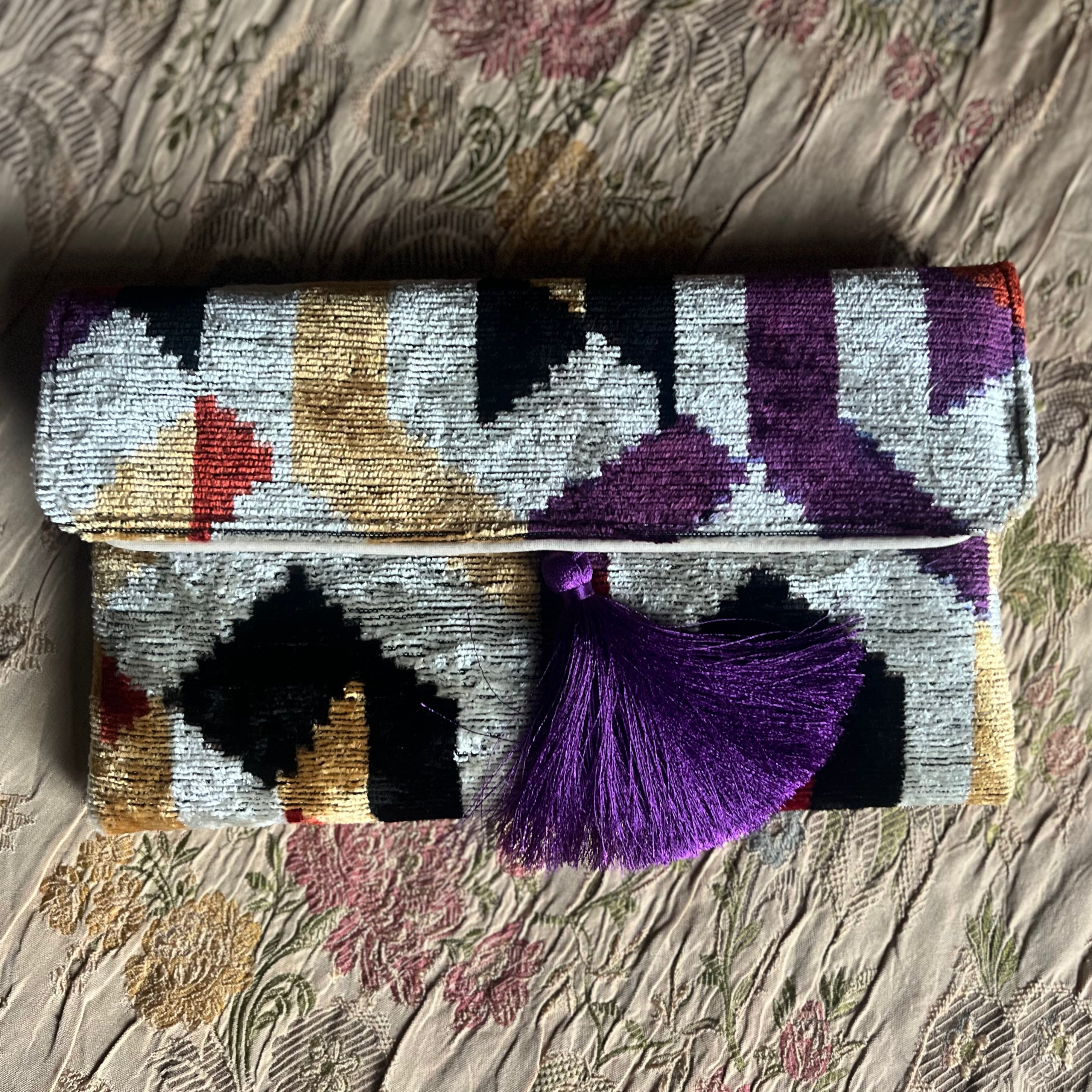 Theda Ikat Clutch