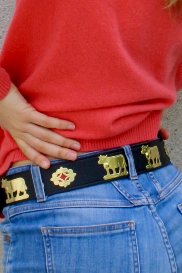 Appenzell Belt "Kuhgürtel" black-Louikka