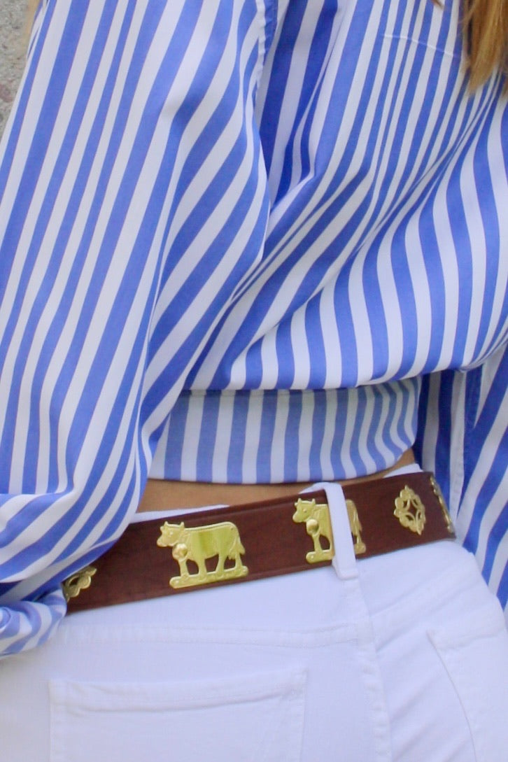 Appenzell Belt "Kuhgürtel" brown-Louikka