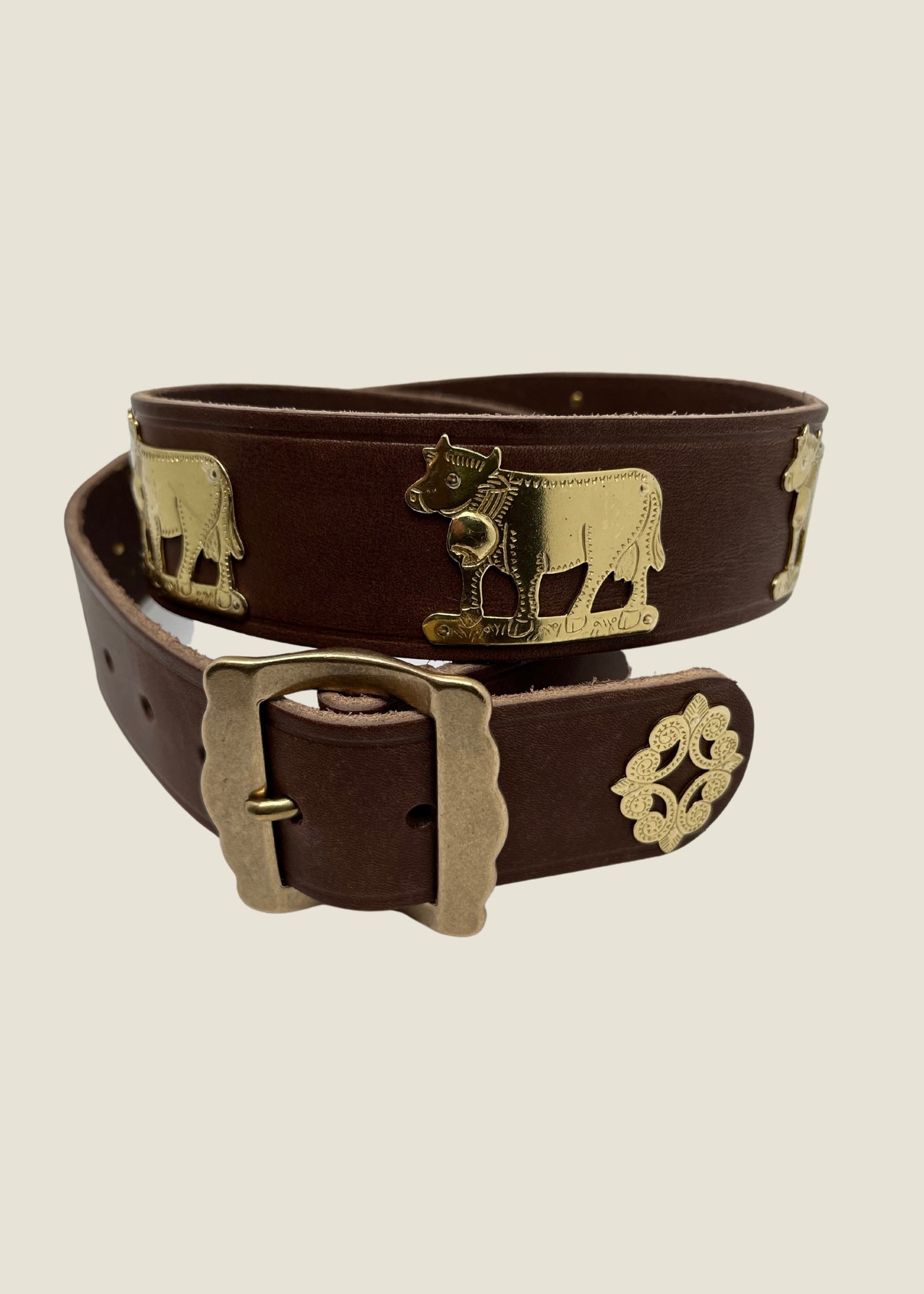 Appenzell Belt "Kuhgürtel" brown-Louikka