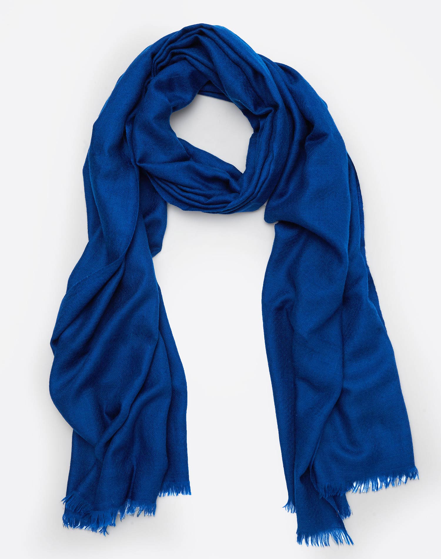 SURI by YASBÏS Pashmina Cashmere Scarf dark blue