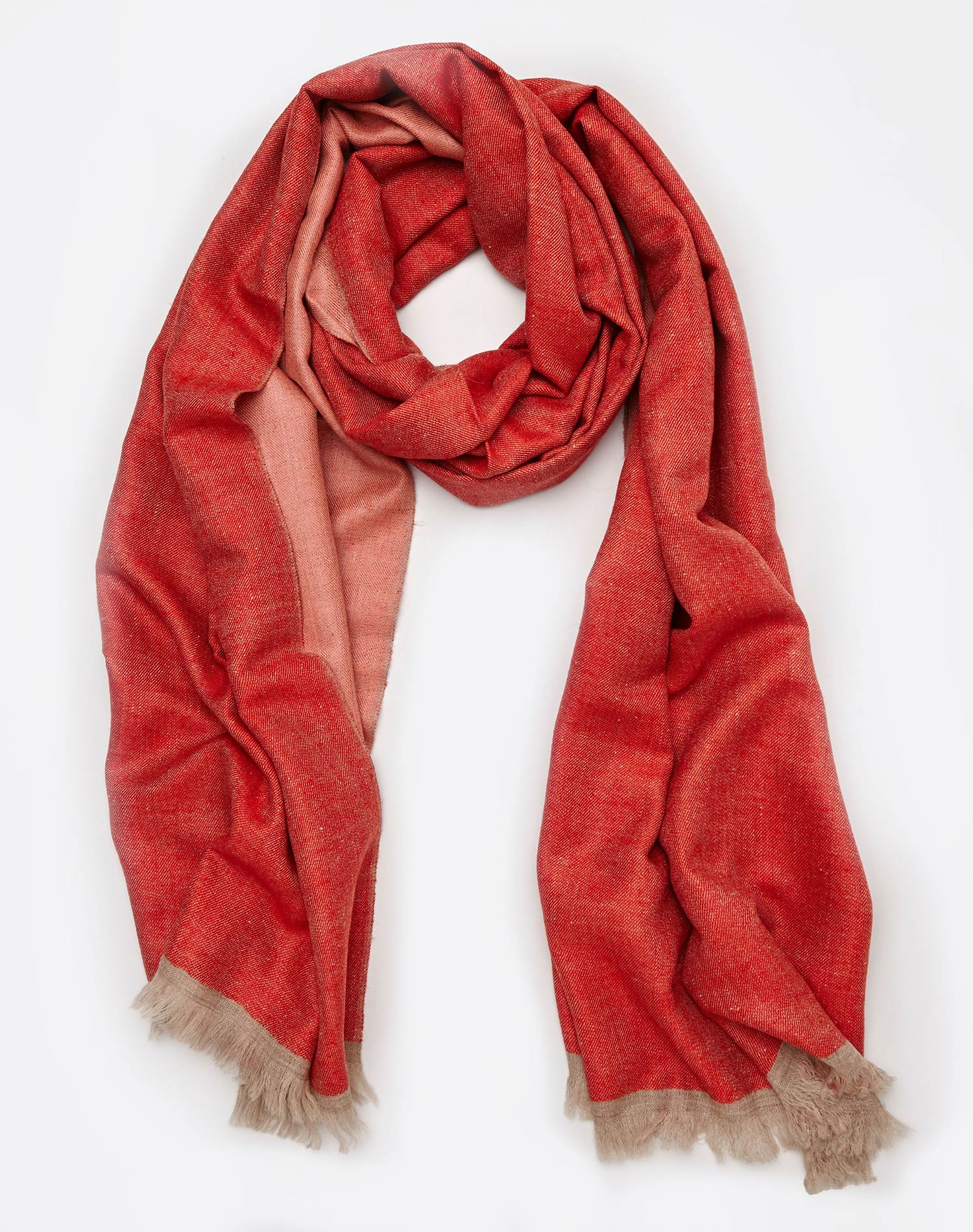 LANI by YASBÏS Cashmere Scarf red / pink